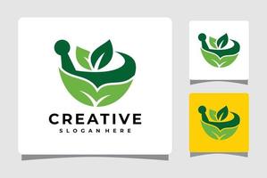 Herbal Medicine Pharmacy Logo Template Design Inspiration vector