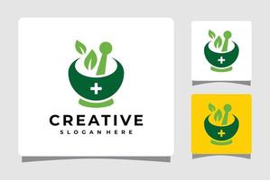 Herbal Medicine Pharmacy Logo Template Design Inspiration vector