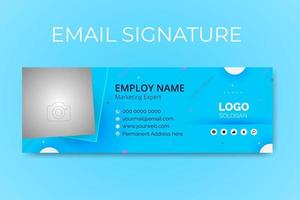 Professional Email Signature Template Design, Modern email signature template,Clean and modern email signature template, vector