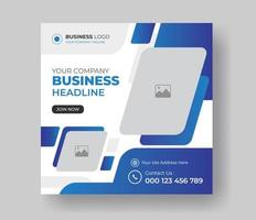 creative social media post design for your corporate business agency. business social media post banner design with geometric shapes. vector