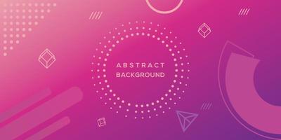 Abstract memphis geometric background layout cover design vector