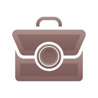 suitcase coin logo gradient design template icon element vector