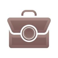 suitcase coin logo gradient design template icon element vector