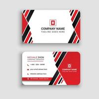 Business card with triangle shapes design