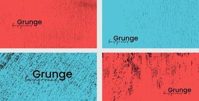 Grunge backgrounds set. Vector illustration