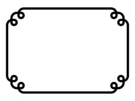 decorative simple frame rectangle vector