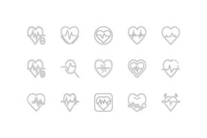 paquetes de iconos médicos vector