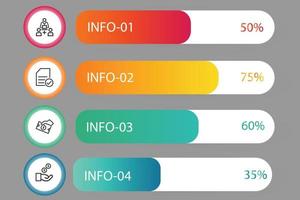 elementos abstractos infografía idea forma datos vector plantilla proceso concepto paso para estrategia e información educación