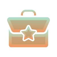 suitcase star logo gradient design template icon element vector