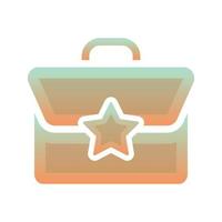 suitcase star logo gradient design template icon element vector