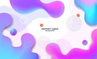 Abstract colorful flow liquid shapes background, vector illustrator