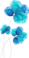 Color Glossy Balloons Background Png Illustration