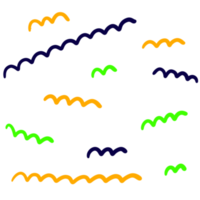 Doodle wiggly line clipart. png