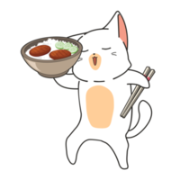 personaje de dibujos animados de gatito png