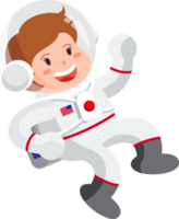 crianças astronautas, ilustração dos desenhos animados, planeta png