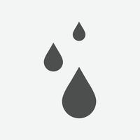 Drop vector icon. Isolated water drop icon vector design.