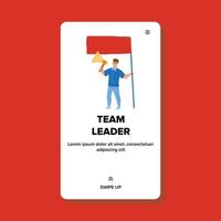 Team Leader Management Working Process Vector