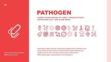 Pathogen Virus Disease Landing Header Vector