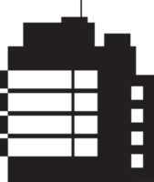immobilier commercial, résidentiel et industriel immeuble plat rétro isolé noir, maison, maison png