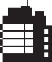 immobiliare commerciale, residenziale e industriale isolato nero retrò edificio piatto, casa, casa png