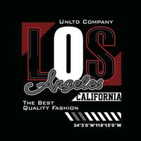 LA Los angeles,element of men fashion and modern city in typography graphic design.Vector illustration.Tshirt,clothing,apparel and other uses vector