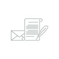 Envelope icon, mail icon illustration vector