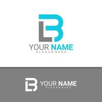 Letter L B logo design vector, Creative L B logo concepts template illustration. vector