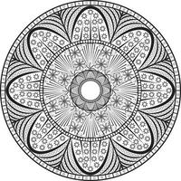 Mandala Template Design vector