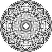 Mandala Template Design vector