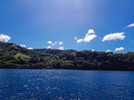 Wallilabou Bay Saint Vincent and the Grenadines in the caribbean sea photo