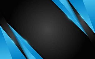 Abstract dynamic blue combination with black background design. vector