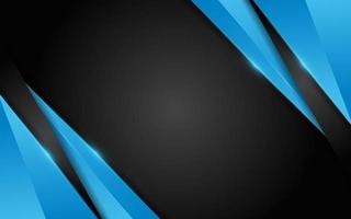 Abstract dynamic blue combination with black background design. vector