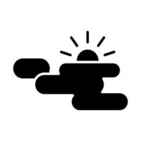 Illustration Vector Graphic of Partly Cloudy Icon