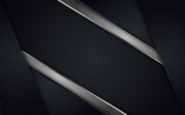 Abstract black combine with silver line textured overlap layer background
