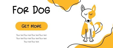 Screenshots of the pet store and mobile application. Menu banner vector template for website and app development. Pet shop templates for store. Templates for dogs.