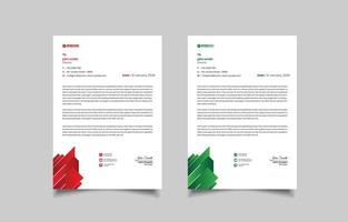 Letterhead Template Modern Letterhead Design vector