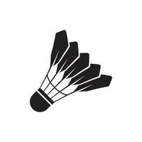 shuttlecock logo icon design vector