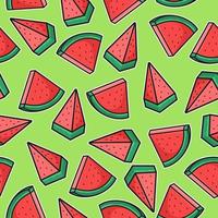 Nature pattern seamless design object fruit and vegetable vector