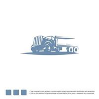 icono de entrega de agua, icono de camión cisterna, símbolo de diseño plano del logotipo. vector
