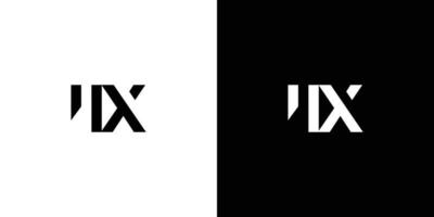 Modern and cool 4X logo design vector