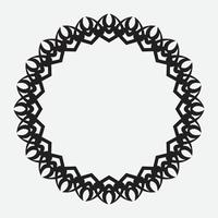 round and circular decorative pattern for design frameworks and banners vector