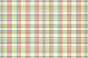 Tartan plaid pattern with texture and summer color. vector