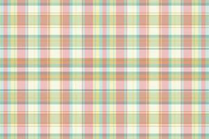 Tartan plaid pattern with texture and summer color. vector