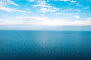Tropical blue ocean form above photo