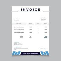 Creative corporate business invoice template. Business invoice for your business. Print ready file. vector