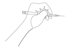 continuous drawing line of hand drawing line vector