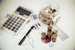 Business financial planning financial analysis for corporate growth. photo