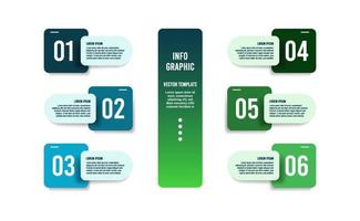 Gradient Infographic element collection vector template