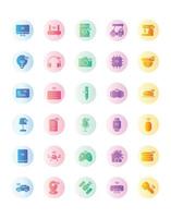 Internet Of Things Icon Set 30 isolated on white background vector