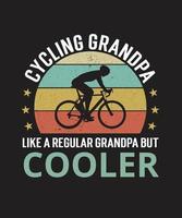 Cycling Grandpa Like A Regular Grandpa But Cooler SVG, Father Gifts vector